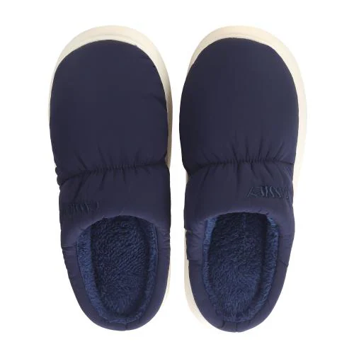 CASSIEY Slippers for Mens Winter Home Indoor Outdoor Warm Thick Sole Waterproof down Cotton Slipper Navy- 9 UK - 10 UK
