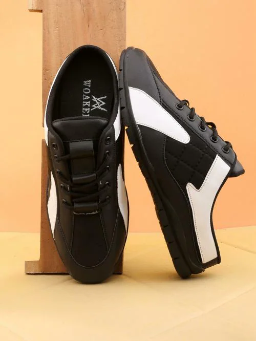 Woakers Black Men's Casual Sneakers