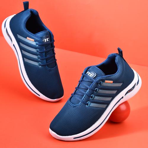 Divine Shoe’s Men's Blue Mesh Lace-Ups Walking/Outdoor/Gym & Traning/Running Sports Shoes