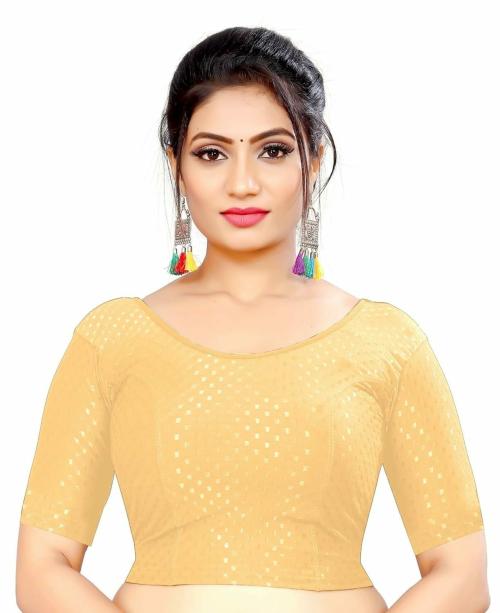 UNYUG Stretchable Cotton Lycra Round Neck Blouse