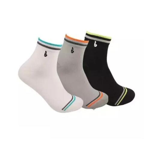 BAHUZO Men Fashionable Regular Wear Ankle Socks Black Pack of 3 Socks