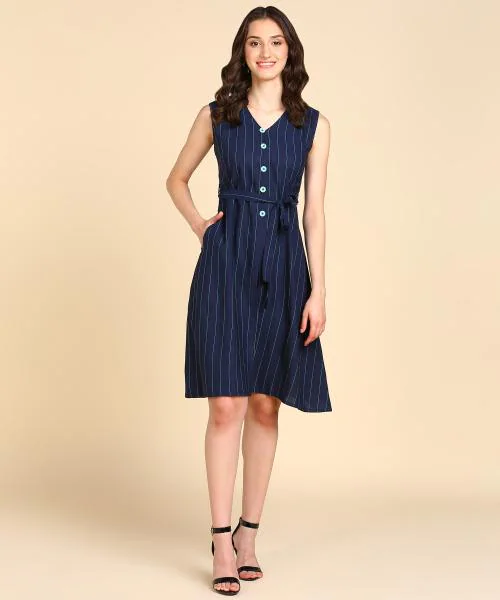 Rudraaksha trendy knee length dress for women JioMart