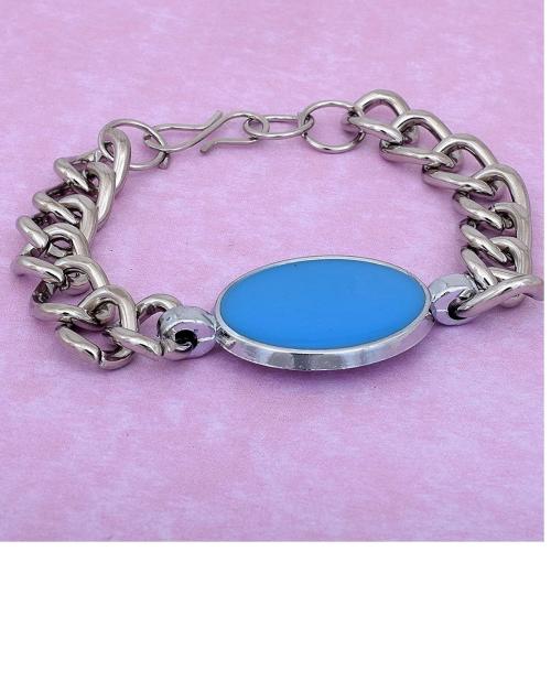 Buy CEYLONMINE SILVER PLATED SALMAN KHAN FIROZA BRACELET Online at Best