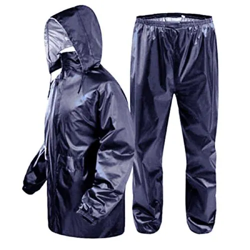 VORDVIGO Men's & Women's Raincoat, Rainwear, Barsaati, Overcoat with Hood, Side Pocket 100% Waterproof Portable Rain Suit