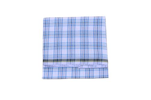 RETRO BRAND Cotton White Checked Lungi For Men ( 2.00 Meters )