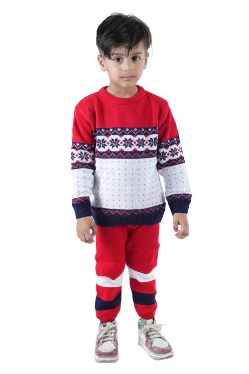 GTWO Trendy New Stylish Kids Winter Wear Accessories ,Woolen Sweater Set with Pajama (Pack of 1)
