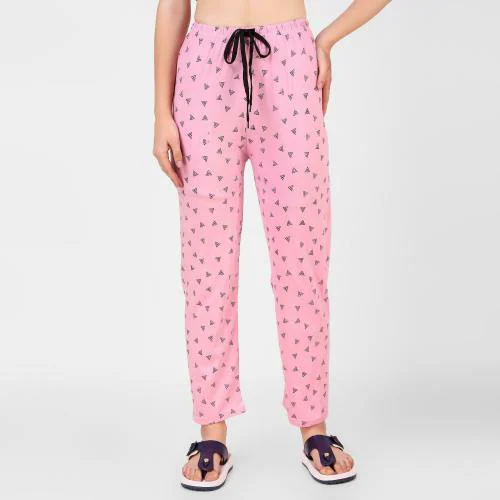 Christy World Women Pink Printed Single Pyjamas