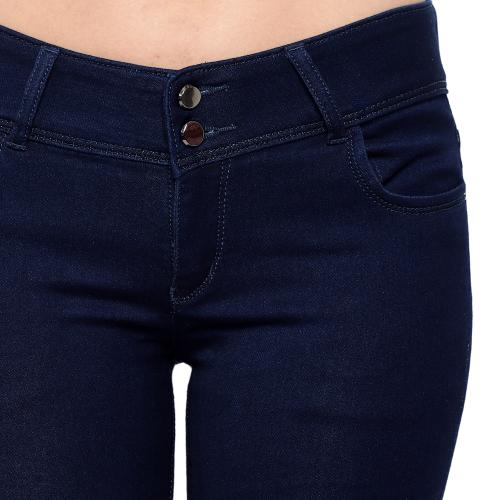 XYLA High Waist smart Slim Fit stretchable Stylish designer Girls Denim women Jeans Size 32 Blue Colour
