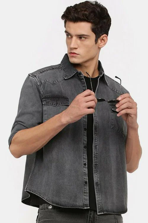 Buy VOGATI Men's Denim Shirt Online at Best Prices in India JioMart.