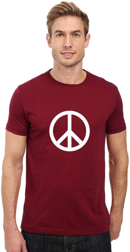 Buy Redfool Fashions Men Maroon Graphic Print Cotton Blend Round Neck T