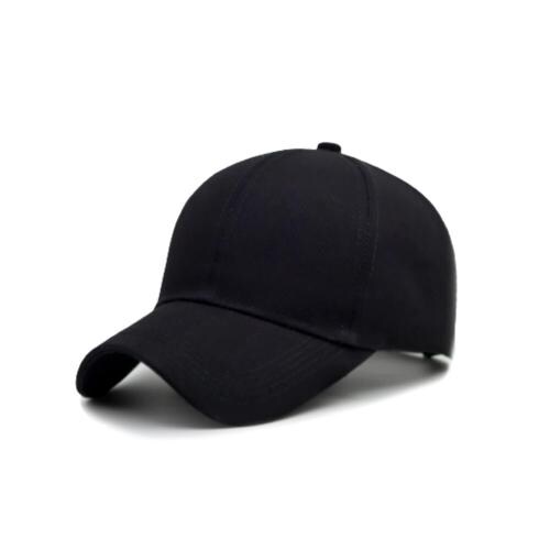 Mr. Cap Baseball Cotton Plain Adjustable caps for Men and Women (Caps-Black)