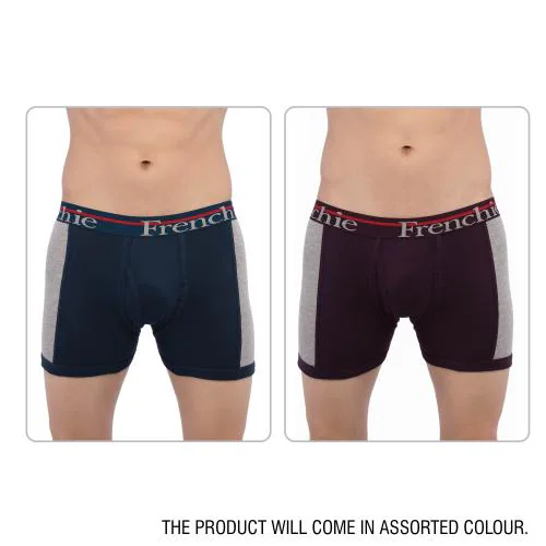 VIP Frenchie Men's Assorted Cotton Ace Pack of 2 Trunk