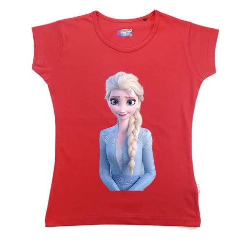 Feel plus Girls Regular Fit T-Shirts CORAL(7-8)YRS