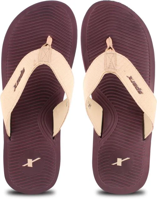 Sparx Men SFG-87 Brown Beige Flip Flops