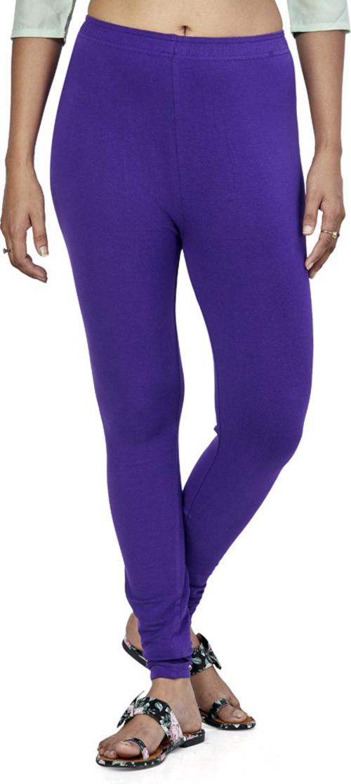 Belonas Women Purple Solid Cotton Lycra Blend Churidar Western Wear Legging (Xxl) Pack Of 1