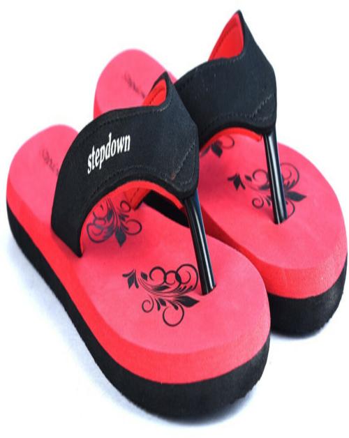 STEP DOWN Slippers For Women(Red )