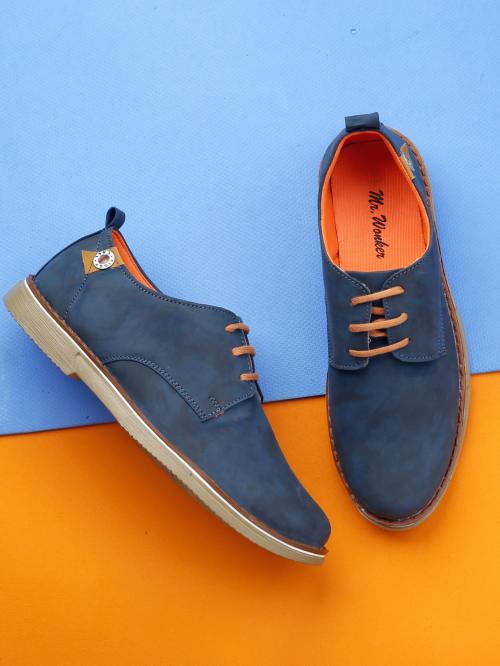Buy MR.WONKER Designer Casual Sneaker Shoes for Men (BLUE) Online at