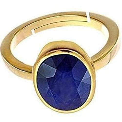 Feel Touch Mart 8.60 Carat Srilanka Blue Sapphire Gemstone Adjustable Ring by Lab Certified