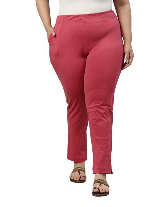 Go Colors Store Women Solid Cotton Pants (XXL)