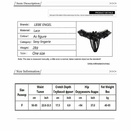 Pearlfly pearl G-String/Thong Panty Free Size/ G-string for women/ Thong panty for women