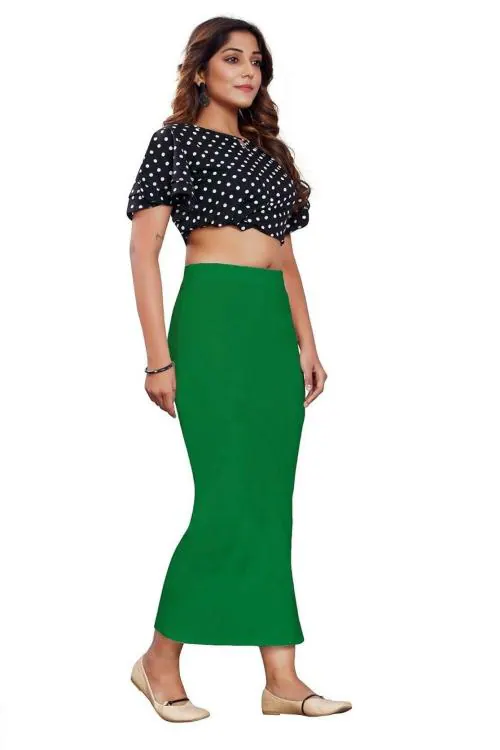 POOJARAN SAREE Lycra Saree Shapewear Petticoat for Women | Cotton Blended | Petticoat | Skirts for Women | Shape Wear Dress for Saree
