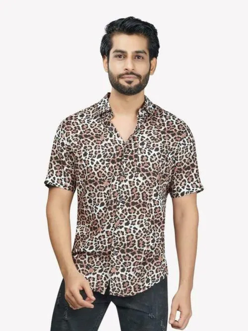 VASTRADO Men Multicolor Printed Pure Cotton Casual Shirt