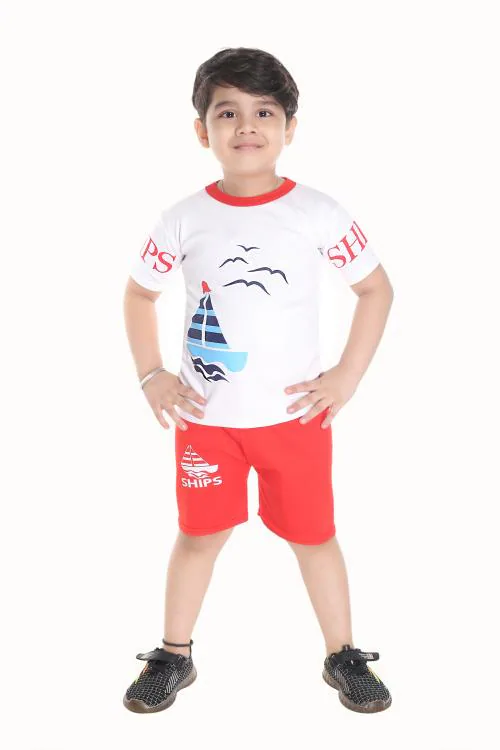 NEW GEN BOYS MULTICOLOR 100% COTTON PACK OF 1 T-SHIRT & PANT