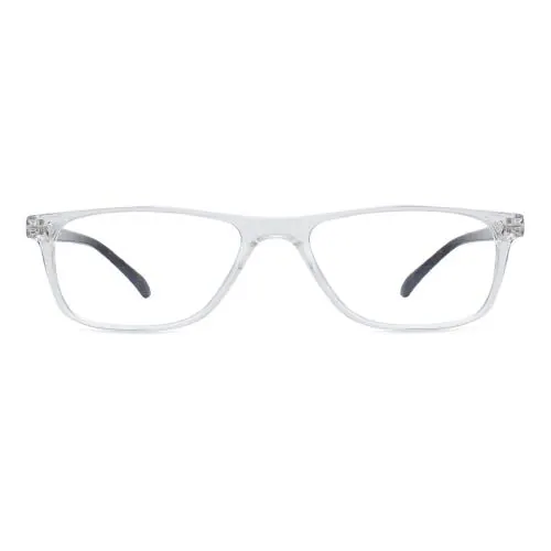 Peter Jones Transparent/Demi Brown Square Large Unisex Optical Frame (M108TDA)