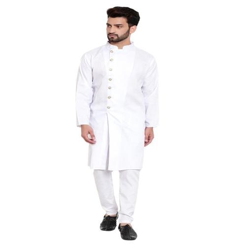 HUZUR Mens Cotton 7 Button Kurta Pajama Set l Ethnic Wear l Kurta Pyjama Set for men l Set