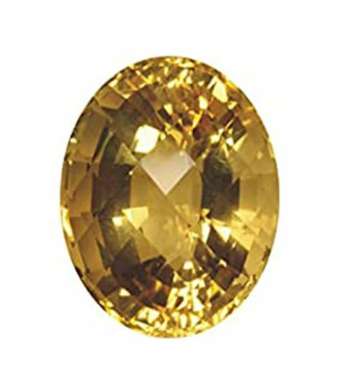 BAGUE Natural Yellow Topaz Gemstone 6.5 Ratti