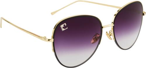 Clark N' Palmer UV Protection Full-Frame Violet Aviator Sunglasses For Men And Women