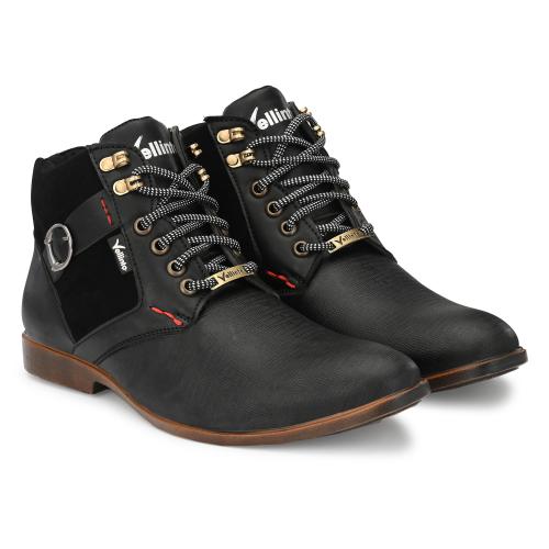 Buy Vellinto Black Boots for men Online at Best Prices in India JioMart.
