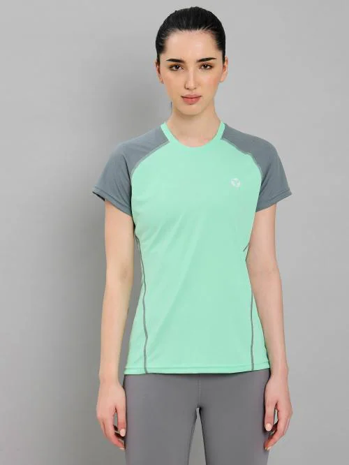 Buy Technosport Women's Crew Neck Half Sleeve TShirt Online at Best