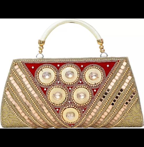 PURSEO Party, Casual Clutch (Golden)