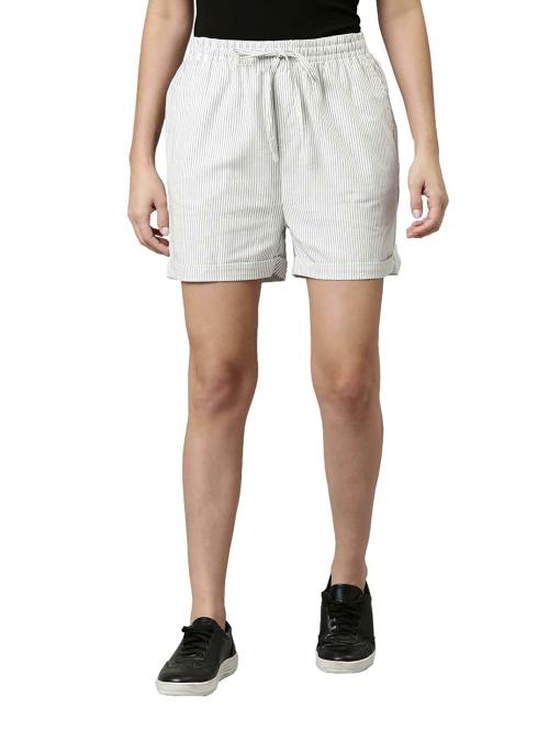 Buy GO COLORS Store Women White Linen Shorts Online at Best Prices in