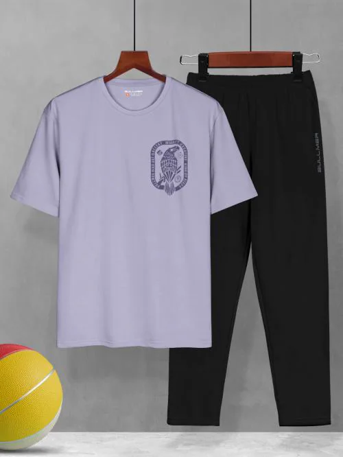BULLMER Trendy Clothing Set with Oversized T-Shirt & Pants Co-ords for Men.