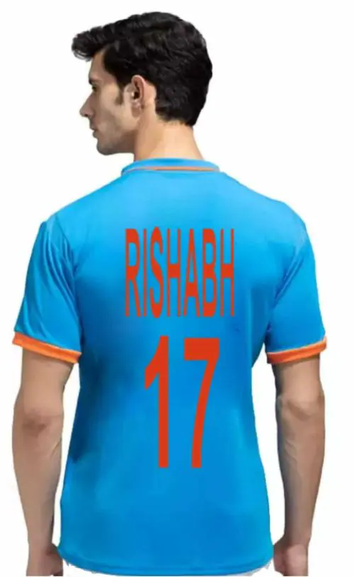 Teky India ODI Cricket Team World Cup Jersey Rishabh 17 2023/2024 For Men & Boys