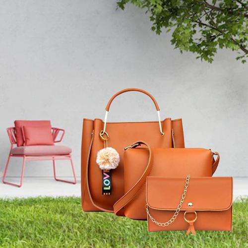 Buy Mammon womens multicolored Handbags combo Green Online at Best