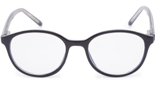 Gansta Cool Trendy Round Full Rim Black Frames (Kids)