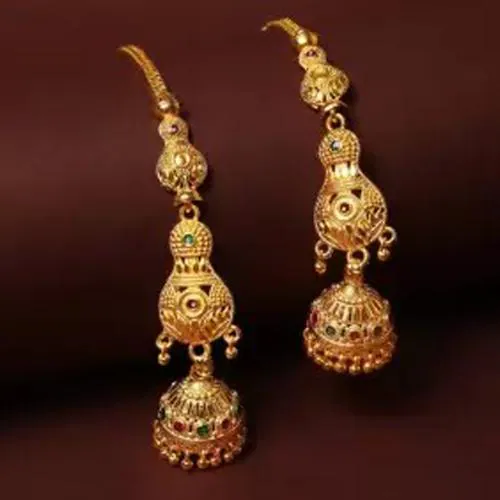 Asmitta Jewellery Gold-Plated Jhumki Earring Gold Earrings (Women)