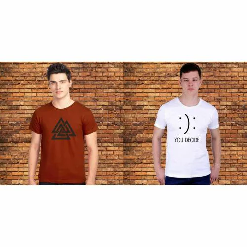 Tee Town mens combo Tshirts Triangle X You Decide| T shirt for men| Tshirt| Tshirt Men|