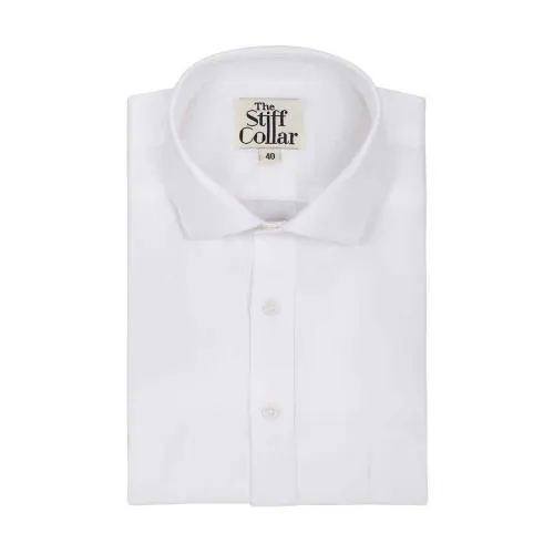 The Stiff Collar Men White Shirts - 38