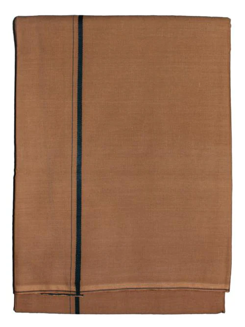 Prakasam Cotton Mens Single (1.28X2.00 mtrs) Kakki Colour Dhoti