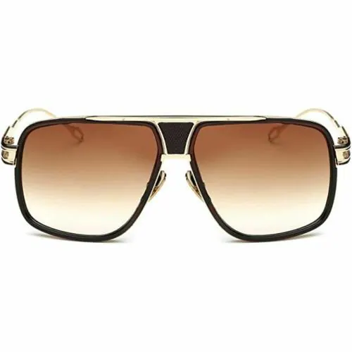 Dark Wost Retro Square Sunglasses Oversized Rocky Metal Frame Kgf Yash Choice Sunglasses 100% UV Protection Goggle Shades for Men Women