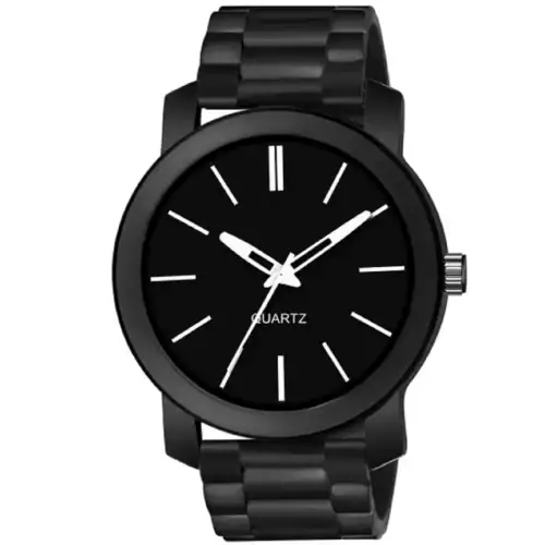 ILOZ Unique New Best collection Black Designer premium Look Black professional Silicon belt Analog Watch - For for men & Boys