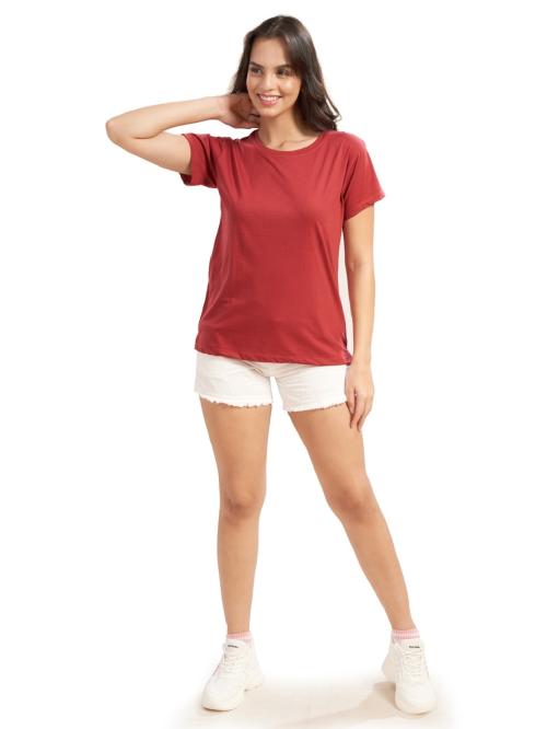 WEET Regular T-shirt for Women | Rust Colour