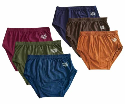Drako Brief for BOYS and GIRLS - 100% COTTON - 6 PCS PACK - 6 COLORS-70(2)