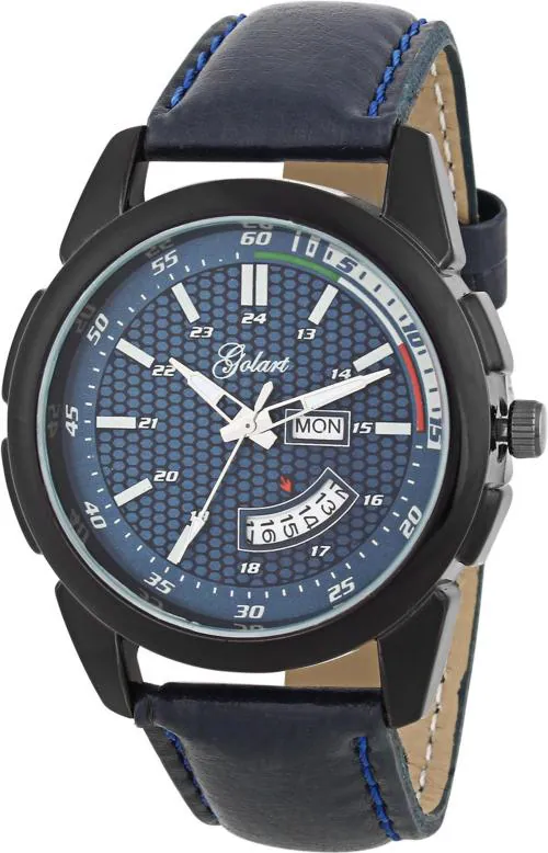 Golart Analog Blue Dial Blue Strap Watch For Boys l DESIGNER WATCH l watch for boys
