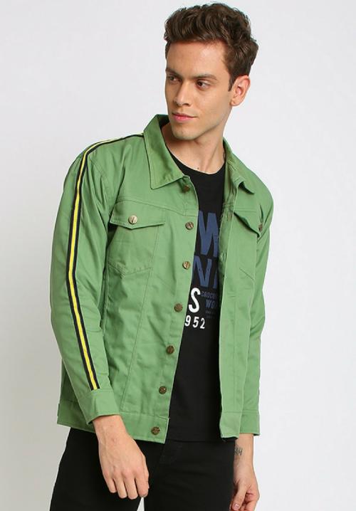 Buy VOXATI Green Men's Denim Jacket Online at Best Prices in India