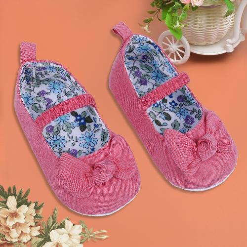 Buy Baby Moo Bowknot Premium Infant Girls AntiSlip Ballerina Booties